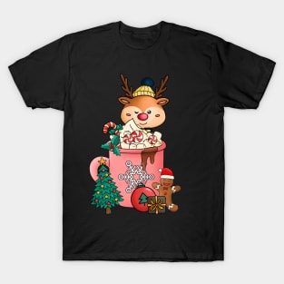 Cute and Lovely Animals with Christmas Vibes T-Shirt